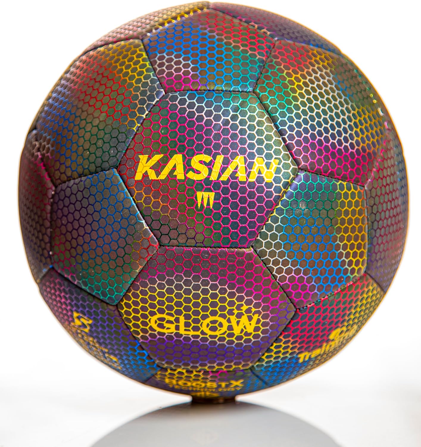 KASIAN Balón de Fútbol Reflectante Glow Luminoso