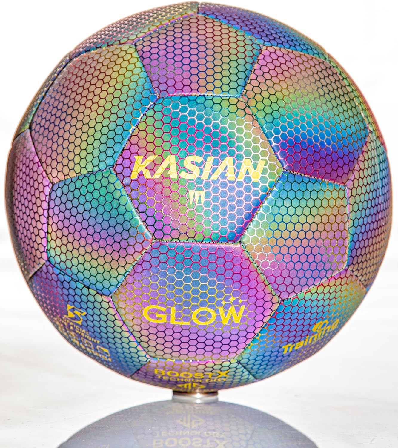 KASIAN Balón de Fútbol Reflectante Glow Luminoso